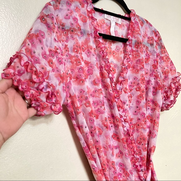 Oscar de la Renta intimates romantic garden robe size medium - Picture 3 of 9